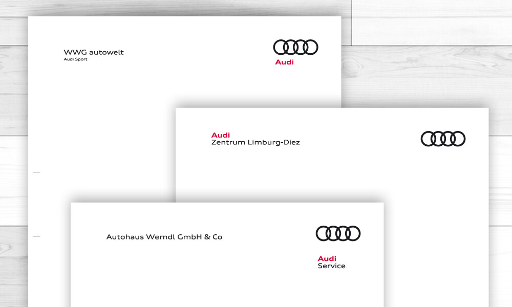 Audi Rechnungs-Briefbogen