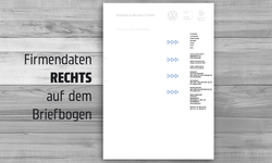 Briefbg. mit Firmeneindruck 03-BB-08s VW