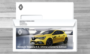 Renault Megane R.S. mit Firmeneindruck
